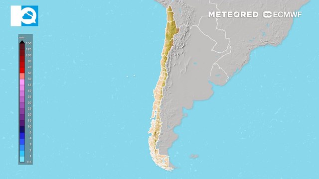 Se esperan precipitaciones abundantes en los extremos de Chile esta semana