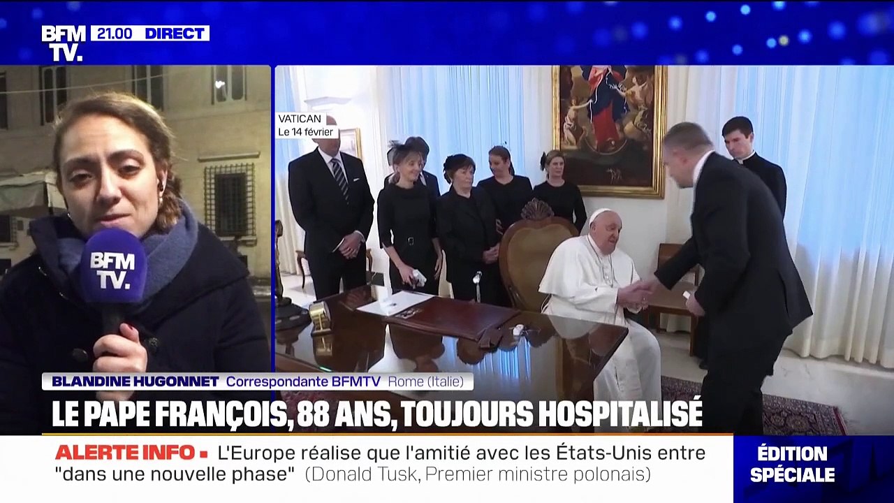 L'état du pape François jugé "stable" après son hospitalisation liée une "infection microbienne"