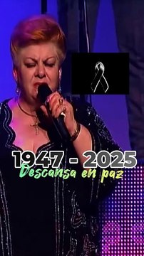 Muere a los 77 años Paquita la del Barrio la cantante de 'Rata de Dos Patas'