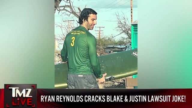 Ryan Reynolds Jokes About Blake Lively, Justin Baldoni Drama on 'SNL 50' | TMZ Live