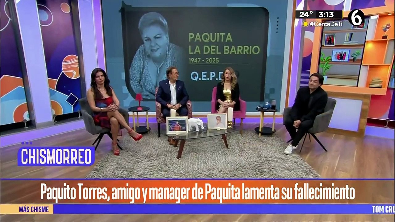 Paquito Torres, manager de Paquita la del Barrio lamenta su fallecimiento