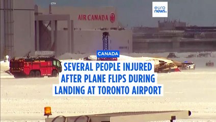 Multiple people injured in plane crash at Toronto airport, local media say