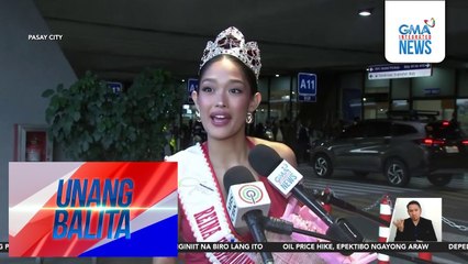 Reina Hispanoamericana 2025 Dia Mate, balik-bansa matapos manalo sa Bolivia | Unang Balita
