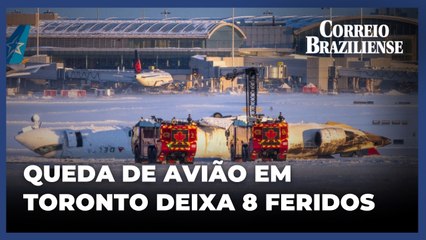 Acidente de avião durante aterrissagem em Toronto deixa 8 feridos