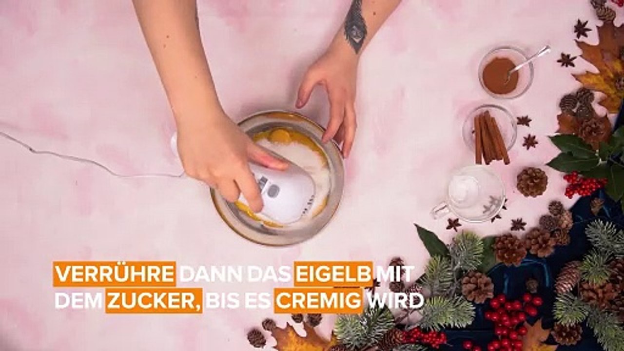 Winter-Mocktail: alkoholfreier Eierlikör