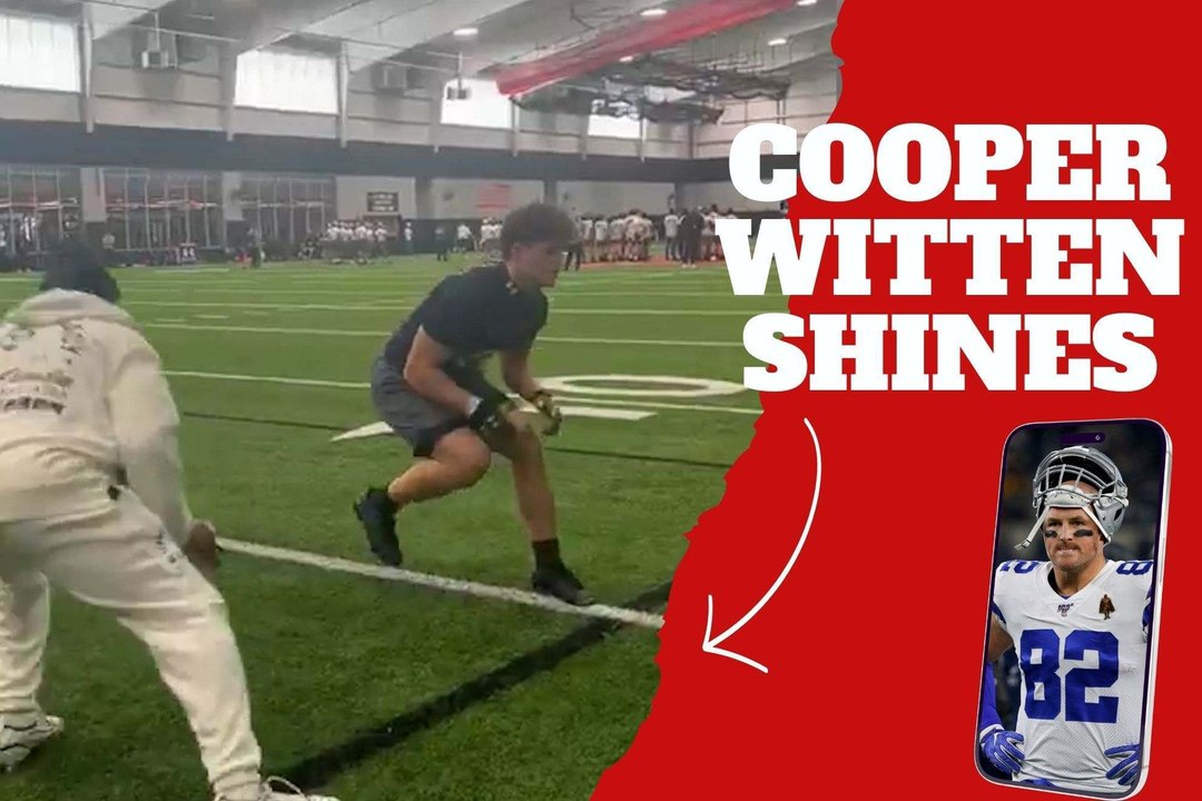 Like Father Like Son! Cooper Witten, son of legendary tight end Jason Witten, shines in practices