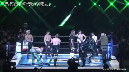 BUSHI, Hiromu Takahashi, SANADA, Shingo Takagi and Tetsuya Naito vs Gideon Grey, Francesco Akira, Kyle Fletcher, Mark Davis and TJP: Historic X-over (11/20/2022)