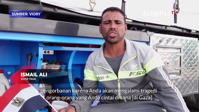 Iring-iringan Truk Bantuan dari Mesir untuk Gaza Sebelum Ramadan