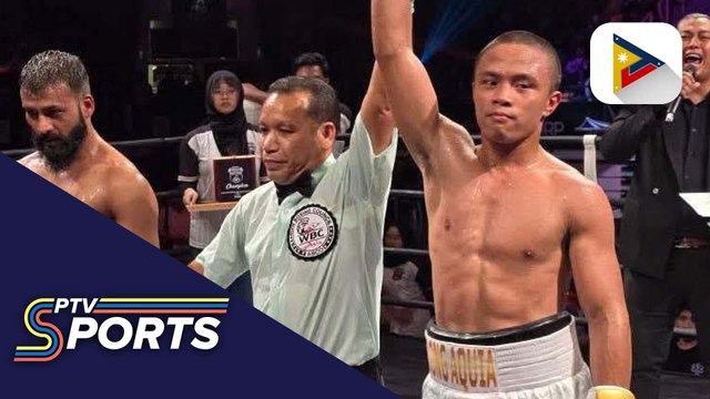 Pinoy boxer Vince Paras, panalo via 3rd round TKO kontra Indian boxer