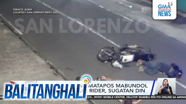 Babae, sugatan matapos mabundol ng motorsiklo; rider, sugatan din | Balitanghali