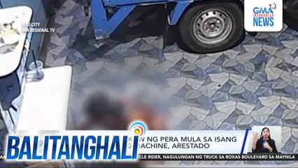 Lalaking nagnakaw ng pera mula sa isang automated tubig machine, arestado | Balitanghali
