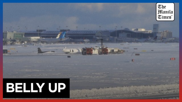 Delta plane flips upside down in Toronto crash, at least 18 injured