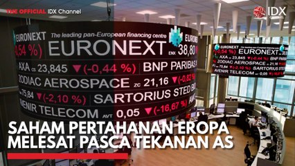 Saham Pertahanan Eropa Melesat Pasca Tekanan AS