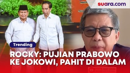 Rocky Gerung Sebut Pujian Prabowo ke Jokowi Cuma 'Kertas Permen': Pahit di Dalam