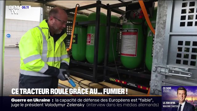 Pour alimenter leurs tracteurs, de plus en plus d'agriculteurs se tournent vers le gaz bio GNV, produit à partir de déchets agricoles