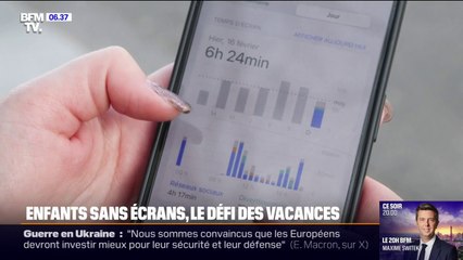"Soit je suis sur une télé, soit sur une tablette, soit sur une console": Les parents confrontés au temps passé par leurs enfants devant les écrans pendant les vacances