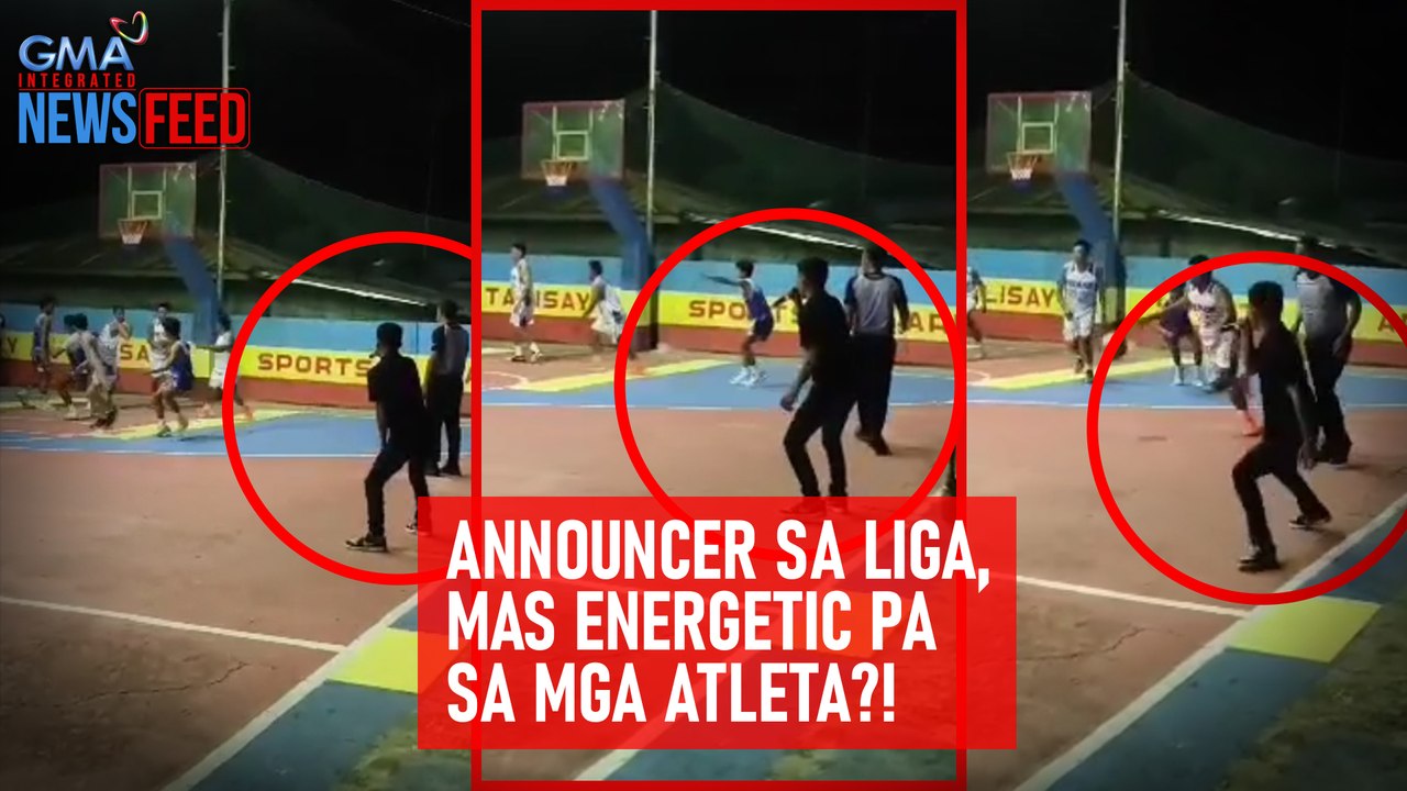 Announcer sa liga, mas energetic pa sa mga atleta?!  | GMA Integrated Newsfeed