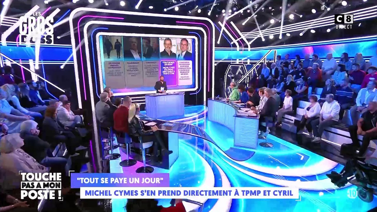 Cyril Hanouna répond aux attaques de Michel Cymes en rediffusant ses propos sur le COVID, sur les non-vaccinés et lui lance : "Qu'il aille se louer des couilles !"