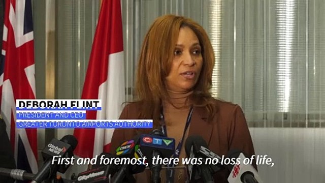 Plane crash-lands and flips in Toronto, at least 18 injured