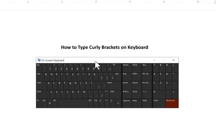 Easily Type Curly Brackets on Your Keyboard 🖥️