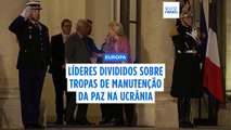 Líderes continuam divididos sobre mobilização de tropas europeias de manutenção de paz para a Ucrânia