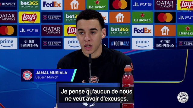 Musiala : “Aucun de nous ne veut avoir d'excuses”