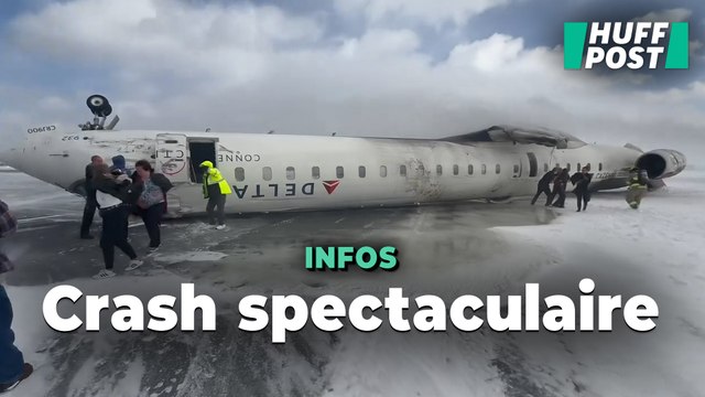 Les images impressionnantes de l'avion qui s'est écrasé à Toronto