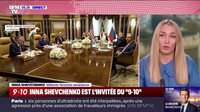 Si vous n'êtes pas autour de la table, c'est que vous êtes au menu : l'Ukrainienne Inna Shevchenko s'inquiète de l'absence de l'Ukraine dans les négociations avec la Russie