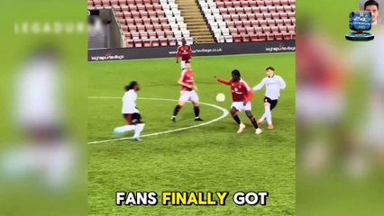 Ayden Heaven crazy skills on his DEBUT as Manchester United against Fulham U21, look at his speed...