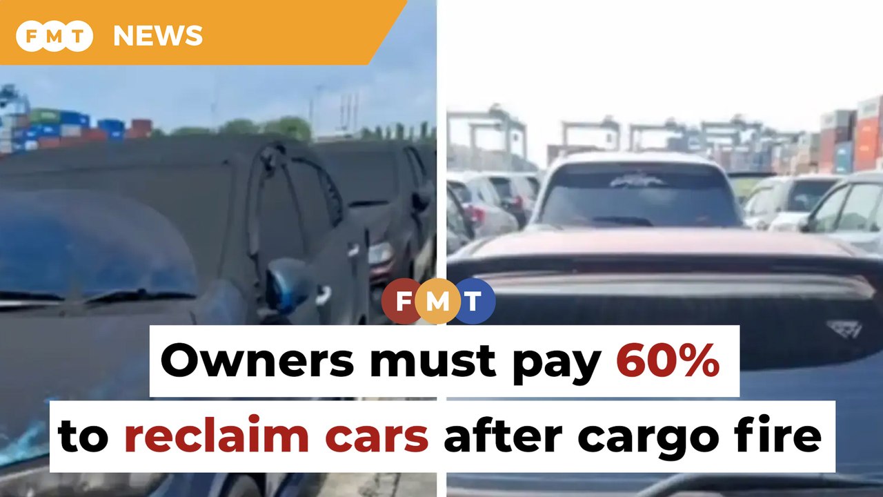 Owners told to pay 60% to reclaim cars stranded after cargo ship fire