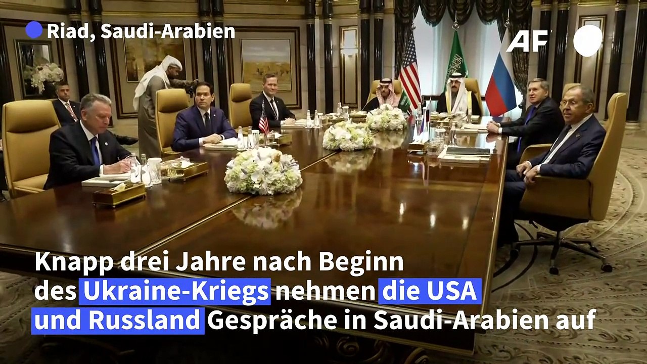 USA und Russland beginnen Ukraine-Gespräche in Riad