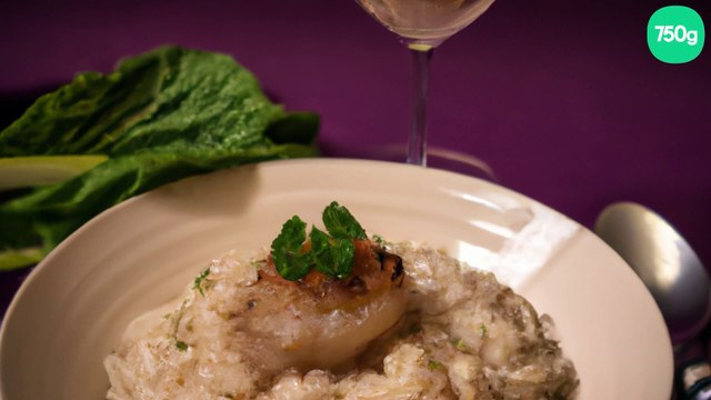 Risotto de Saint-Jacques au vin blanc