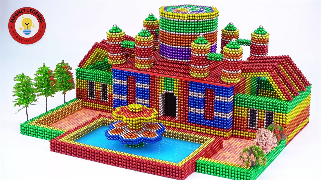 Magnetic Ball MASTER Reveals Slime Fountain Building Hacks!