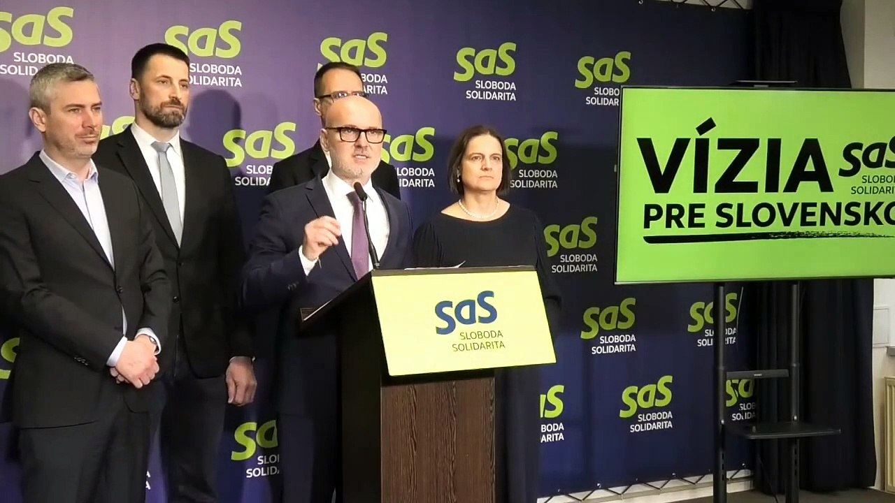 ZÁZNAM: SaS predstavila vízie pre PVV v štyroch oblastiach
