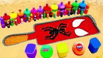 How to Make Ice Cream Spiderman with Orbeez, Balloons of Monster, Fanta,7up, Coca Cola and Mentos