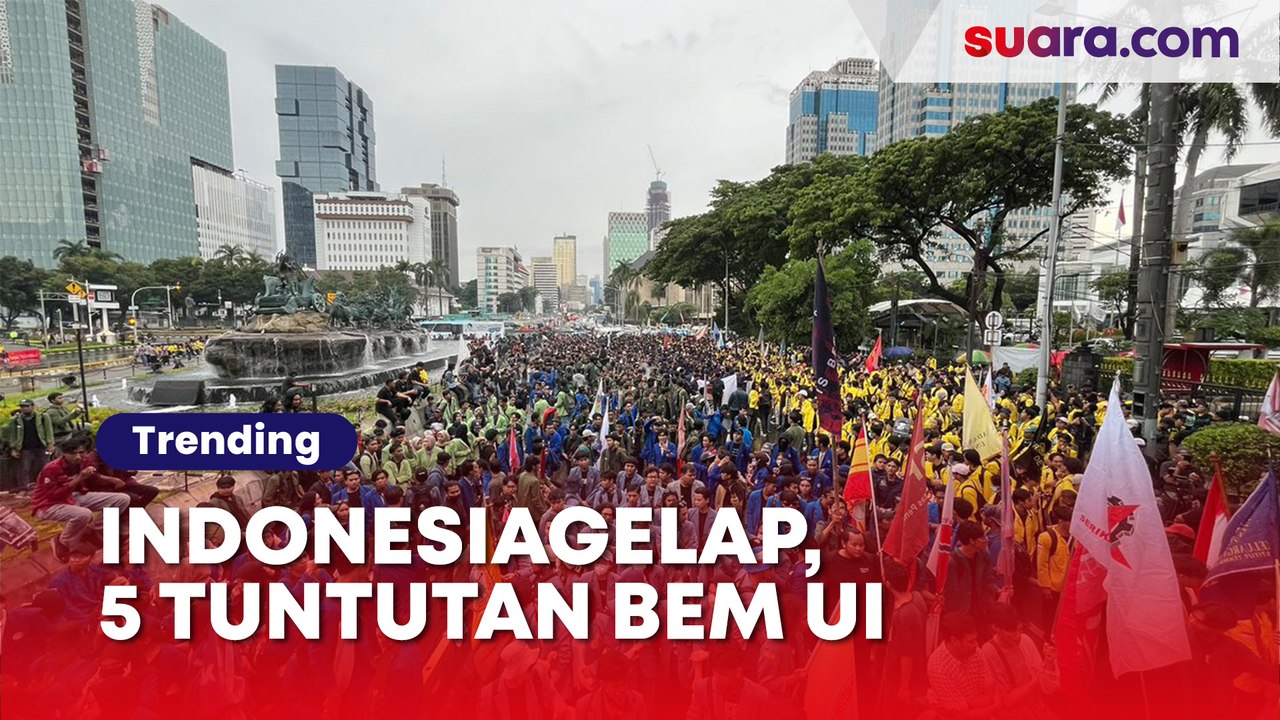 #IndonesiaGelap, Mengintip 5 Tuntutan BEM UI untuk Prabowo-Gibran: Ada MBG