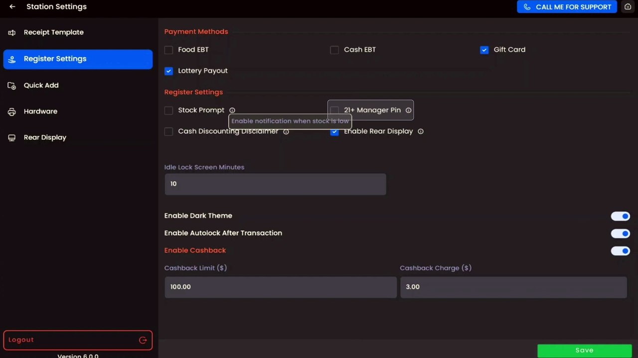 Quickvee Register - New Interface for Quickvee POS System