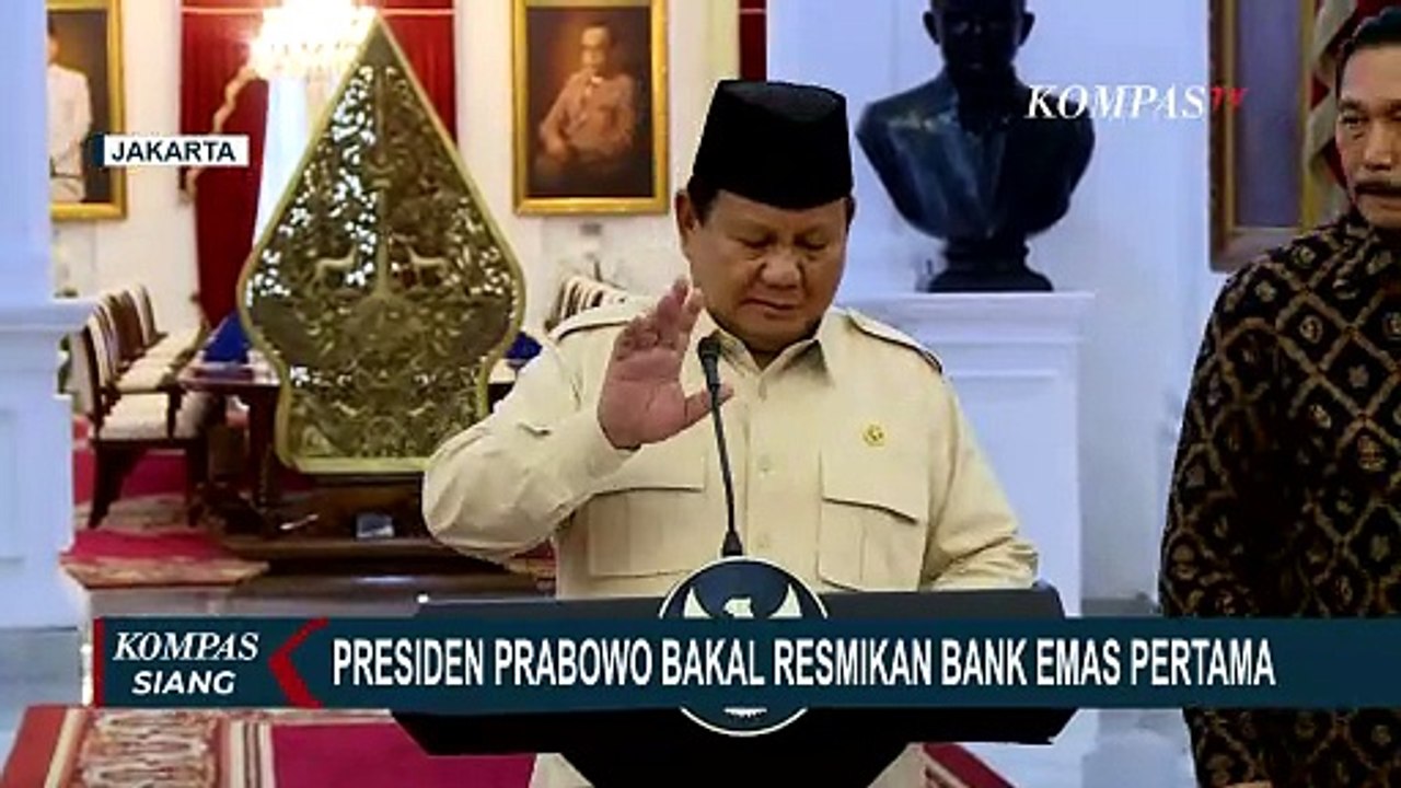 Presiden Prabowo akan Resmikan Bank Emas Pertama di Indonesia pada 26 Februari 2025