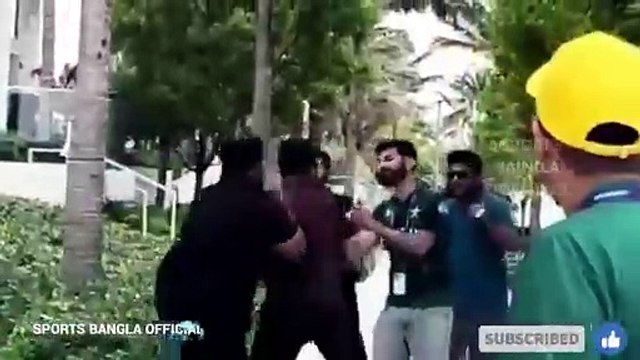 হারিস রউফ ফায়ার! স্ত্রীকে সাথে নিয়ে ভারতীয় সমর্থককে মারতে গেলেন হারিস রউফ haris rauf