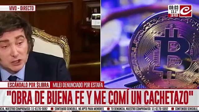 Escándalo por &LIBRA: Javier Milei advirtió del riesgo que toma el inversor en criptomonedas