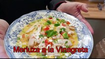 MERLUZA EN VINAGRETA:🐟¡Receta FRESCA y DELICIOSA! 🤩🥗 ¡Lista en minutos!