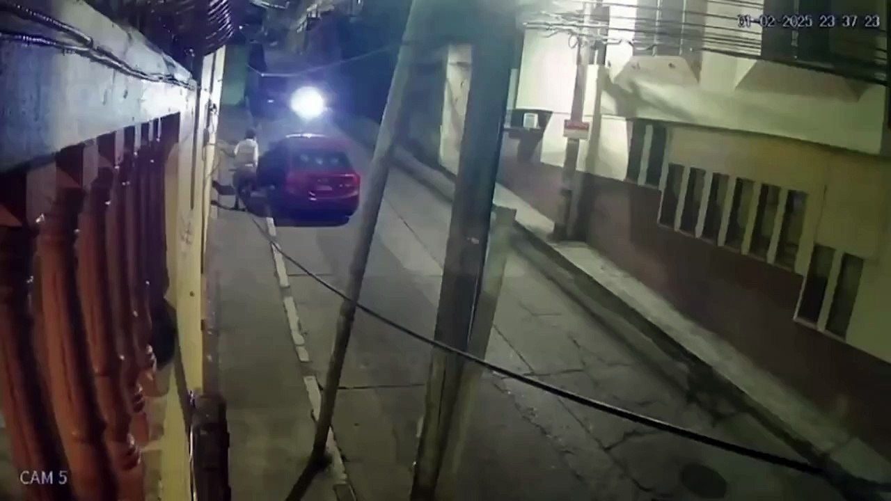 VIDEO así fue como sujetos armados asaltaron a una familia en Tegucigalpa