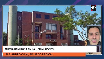 Nueva renuncia en la UCR Misiones, Alejandro Chini, afiliado radical