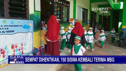 Sempat Dihentikan, 150 Siswa di Sumenep Kembali Terima Makan Bergizi Gratis