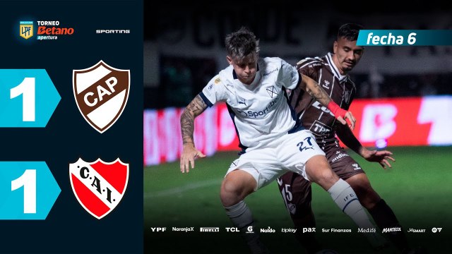 Platense vs Independiente (1-1) | LPF Torneo Apertura 2025 | Fecha 6