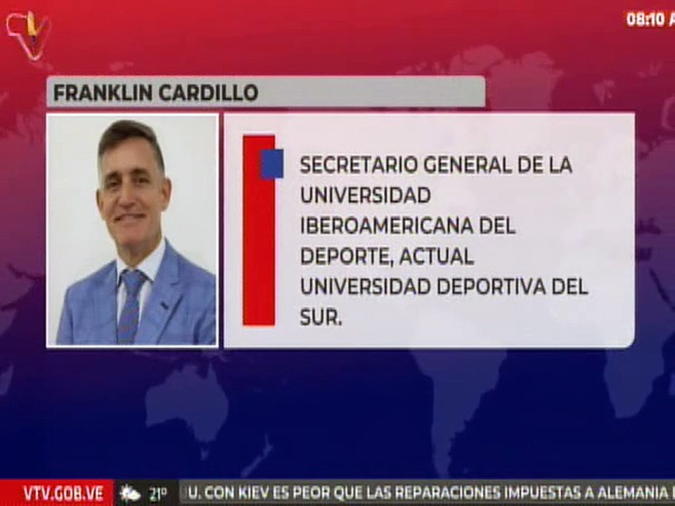 Perfil profesional de Franklin Cardillo ministro del Poder Popular para el Deporte