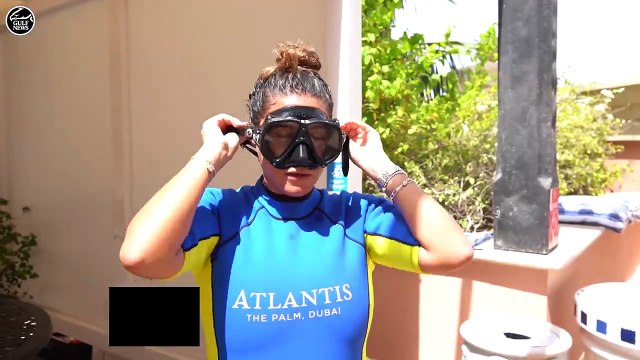 Diving with sharks at Atlantis The Palm Dubai