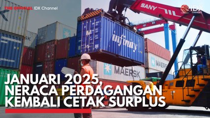 Januari 2025, Neraca Perdagangan Kembali Cetak Surplus