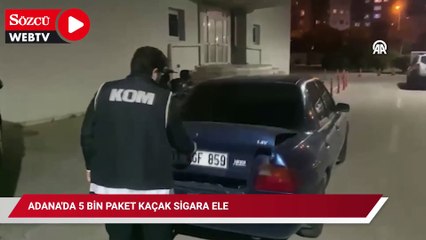 Adana'da 5 bin paket kaçak sigara ele geçirildi