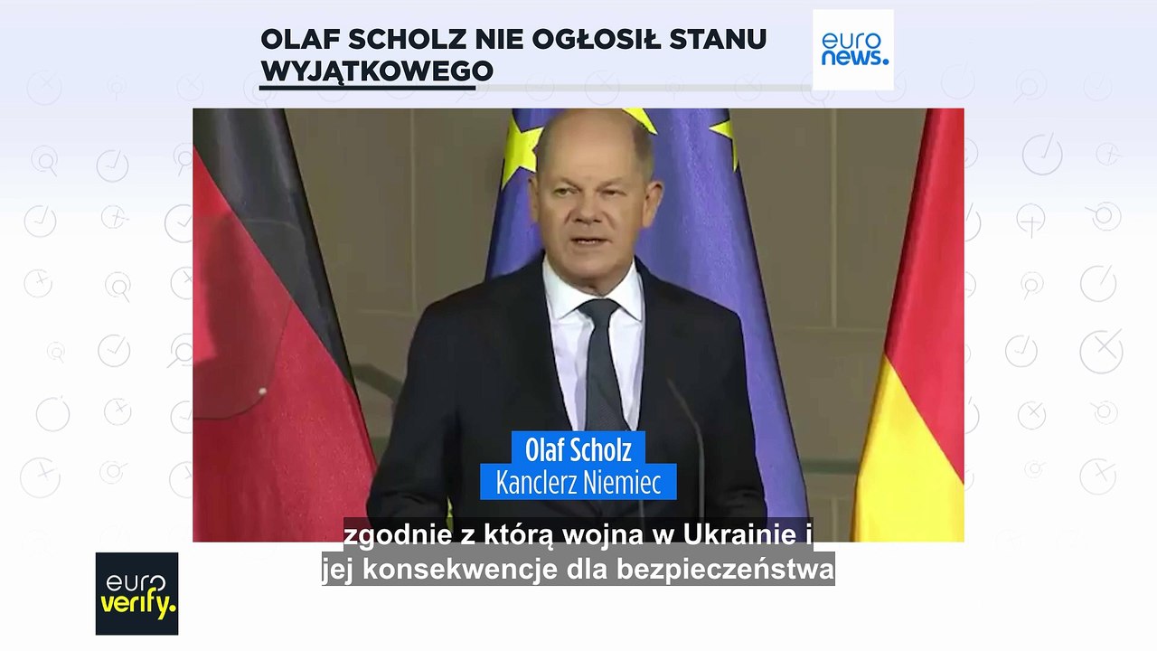 Euroverify: Nie, Olaf Scholz nie wezwał do wprowadzenia  stanu wyjątkowego w Niemczech